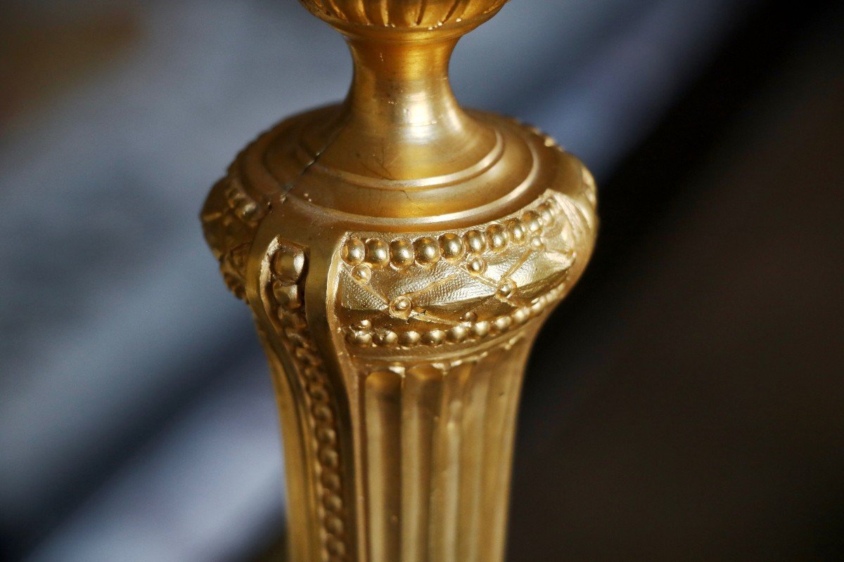 Paire De Candélabres à Trois Bras De Lumières-photo-4