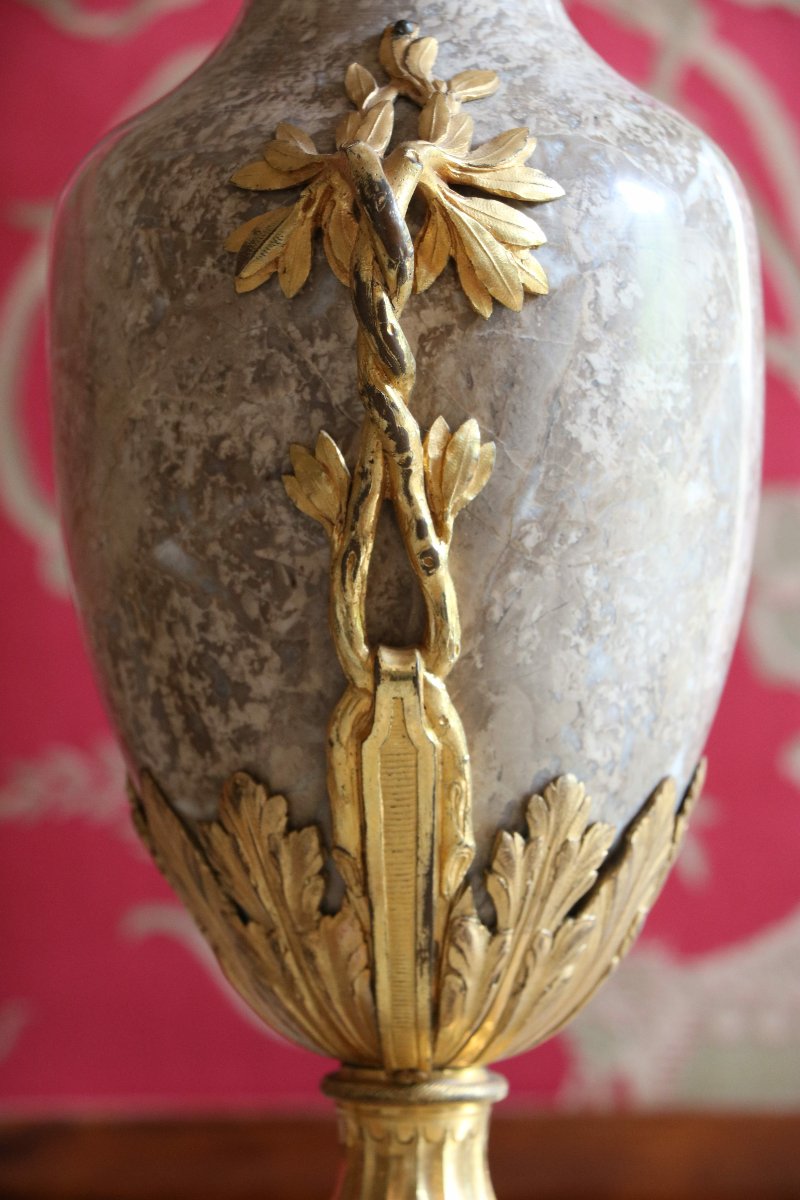 Paire De Vases d'époque Louis XVI-photo-1