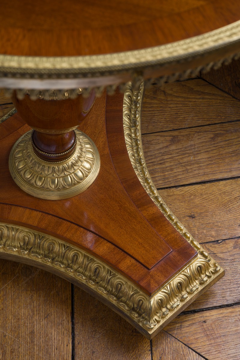 Russian Empire Period Pedestal Table-photo-3