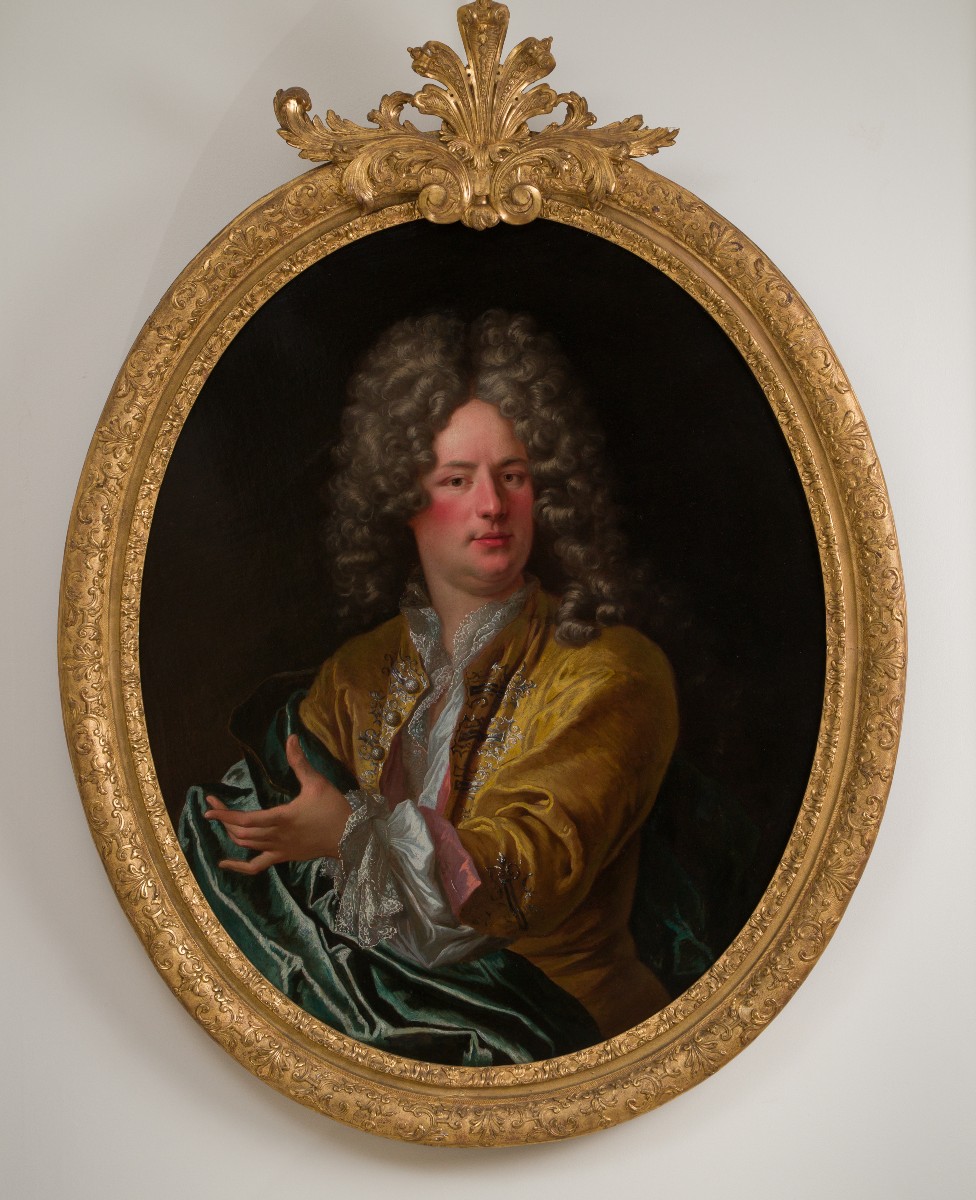 Portrait d’homme au drapé vert attribué à André BOUYS (1656-1740)