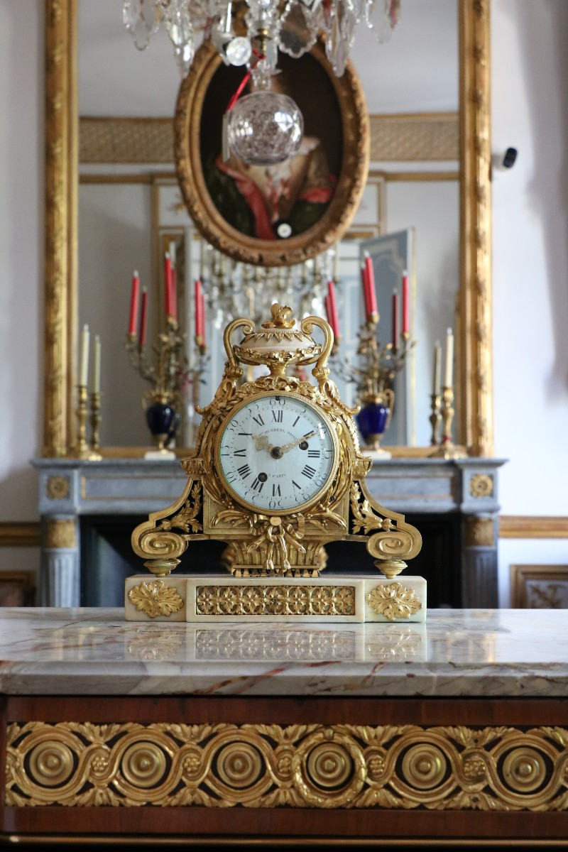 Louis XVI Gilt Bronze Clock-photo-2