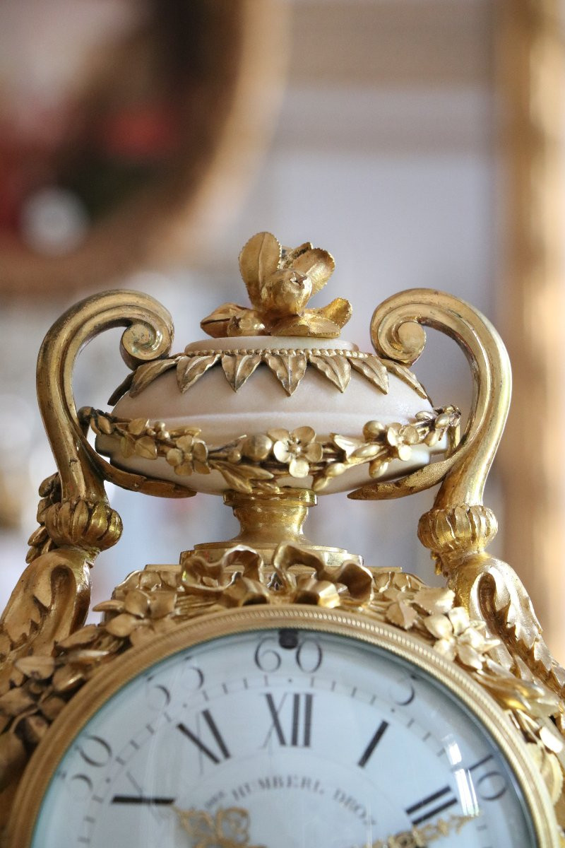 Louis XVI Gilt Bronze Clock-photo-3