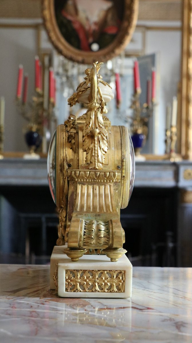 Louis XVI Gilt Bronze Clock-photo-6