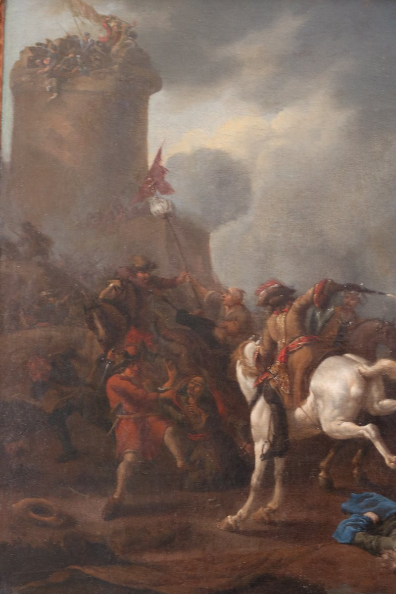 Cavalry Shock By Karel Breydel (1678 - 1733)  -photo-3