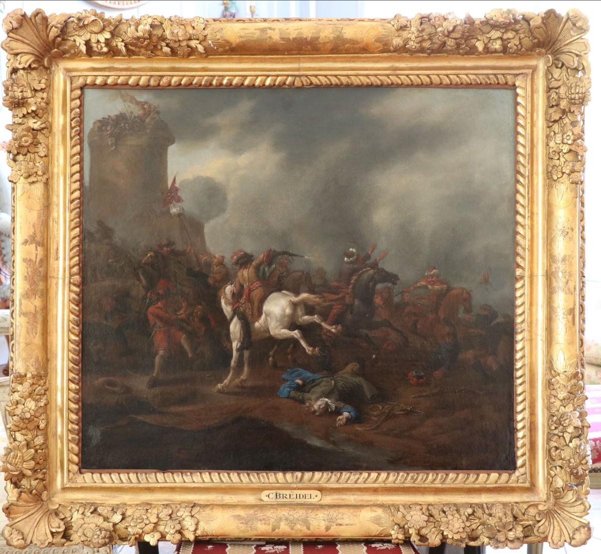 Cavalry Shock By Karel Breydel (1678 - 1733)  