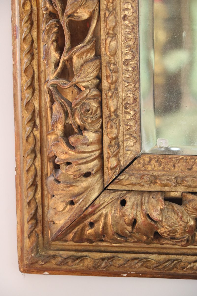 Italian Mirror From The Early 18th Century-photo-3