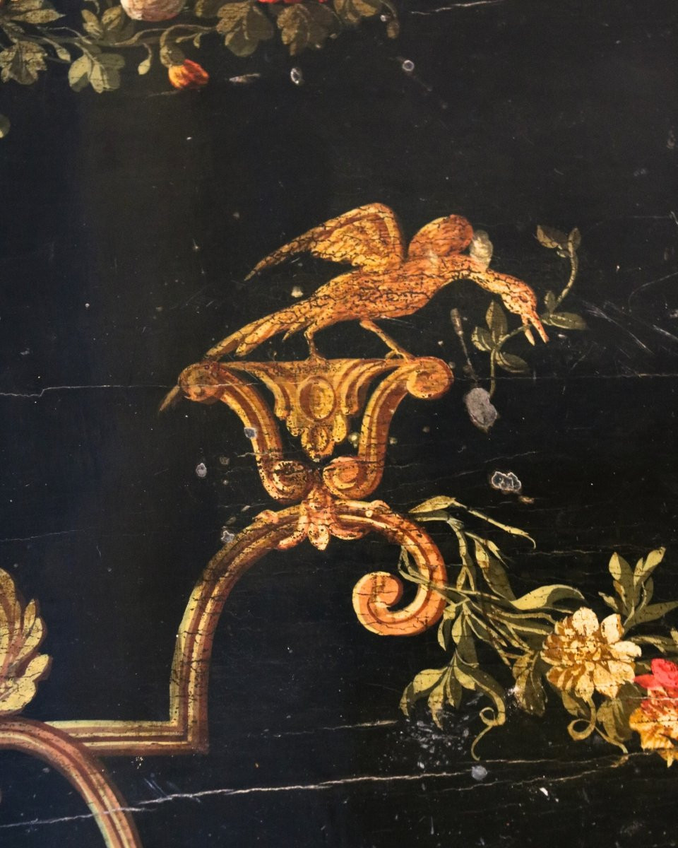 Commode laquée d'époque Louis XIV-photo-2