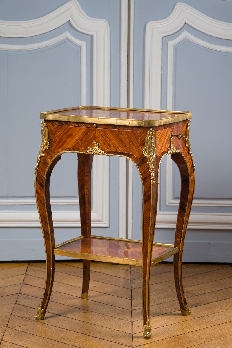 Writing Table, Rvlc Model Known As Lacroix, Louis XV Period-photo-2
