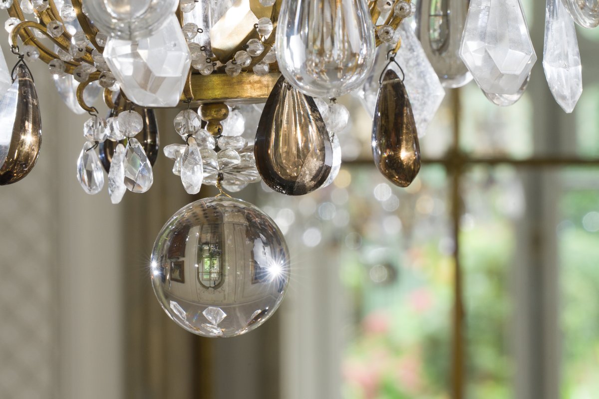 Eight-arm Gilt Bronze Cage Chandelier-photo-2