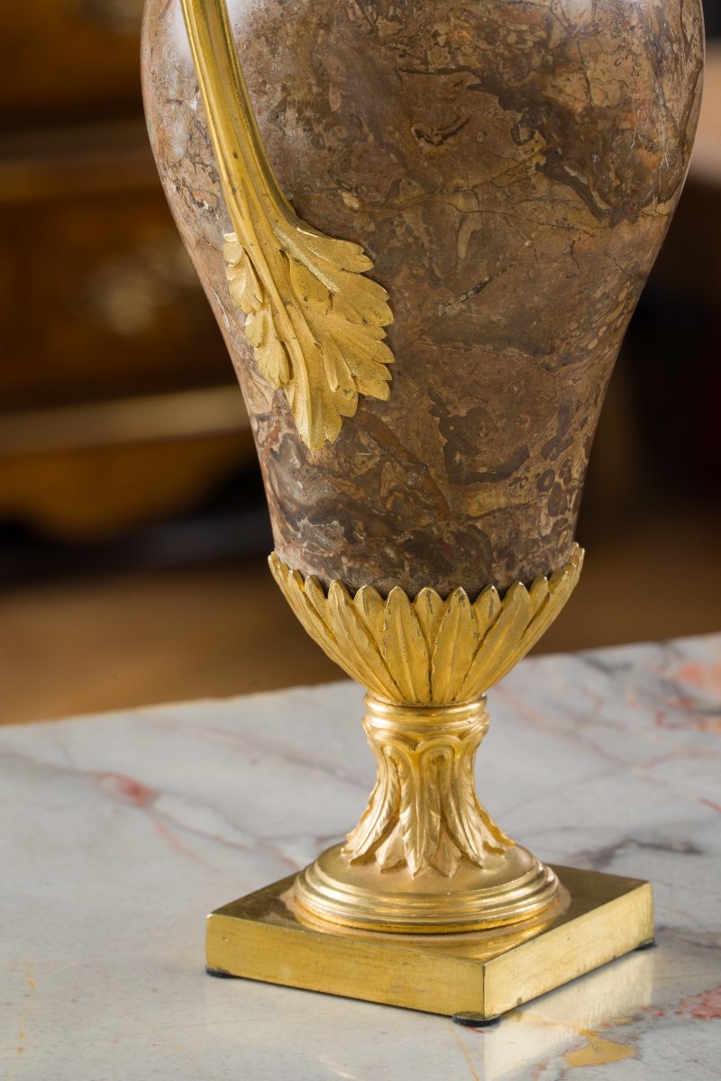 Paire de vases couverts d'époque Louis XVI-photo-4