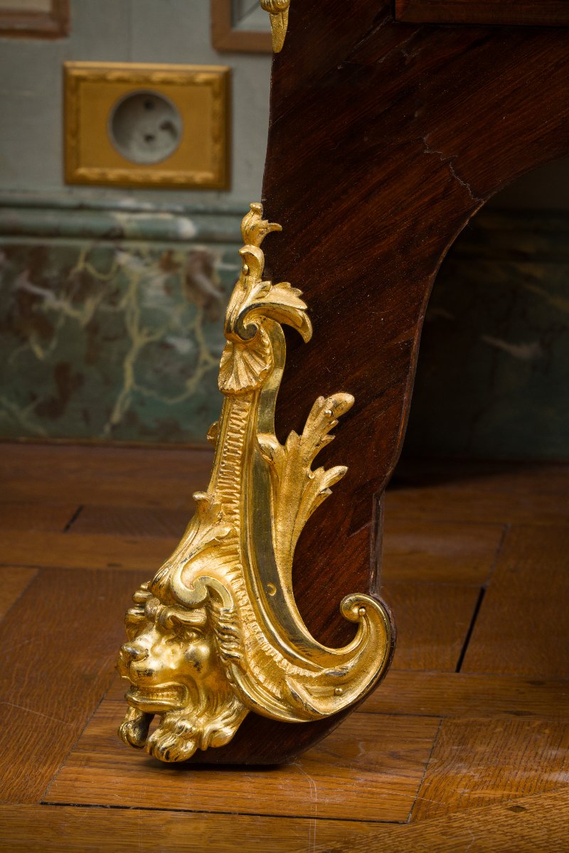 Louis XV Chest Of Drawers, Stamped Criaerd And Jme-photo-3