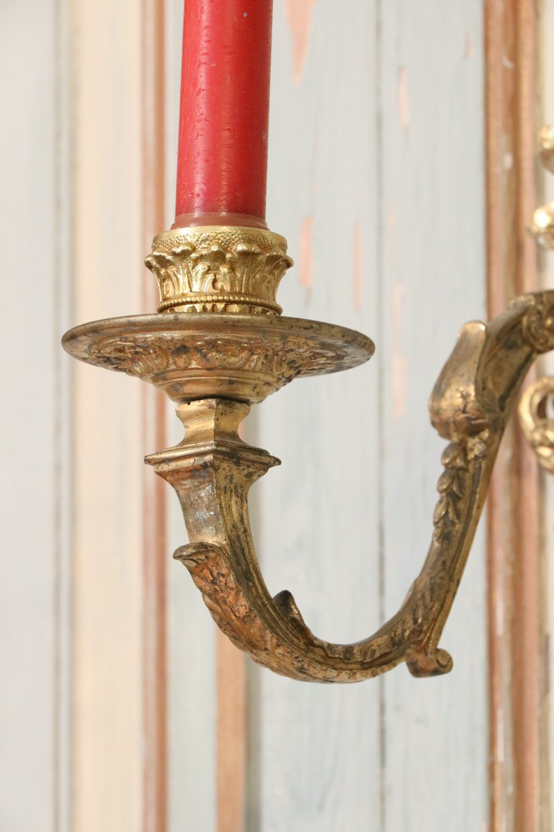 Pair Of Louis XIV Wall Sconces-photo-4
