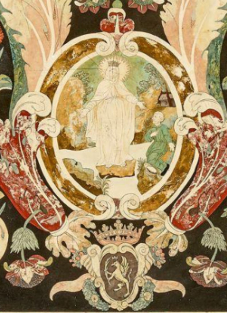 Plateau en scagliole, XVIIème siècle-photo-3