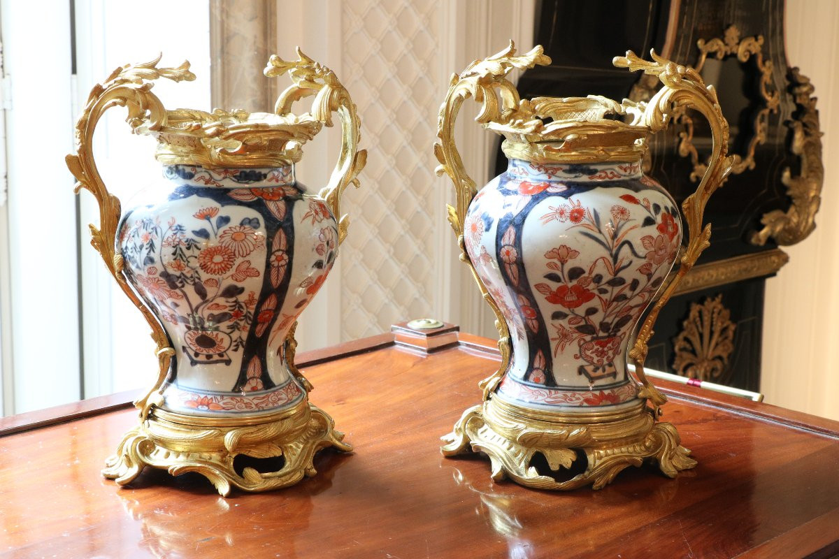 Paire de vases Imari-photo-2