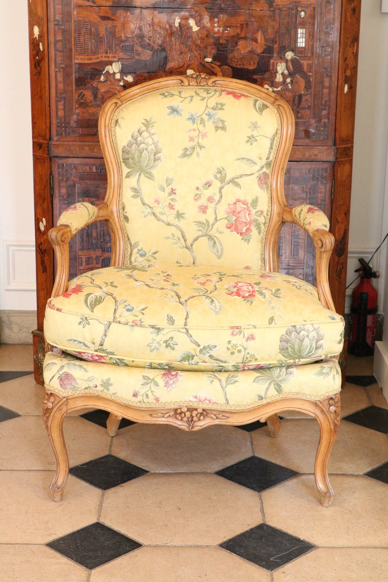 Pair Of Louis XV Armchairs-photo-2