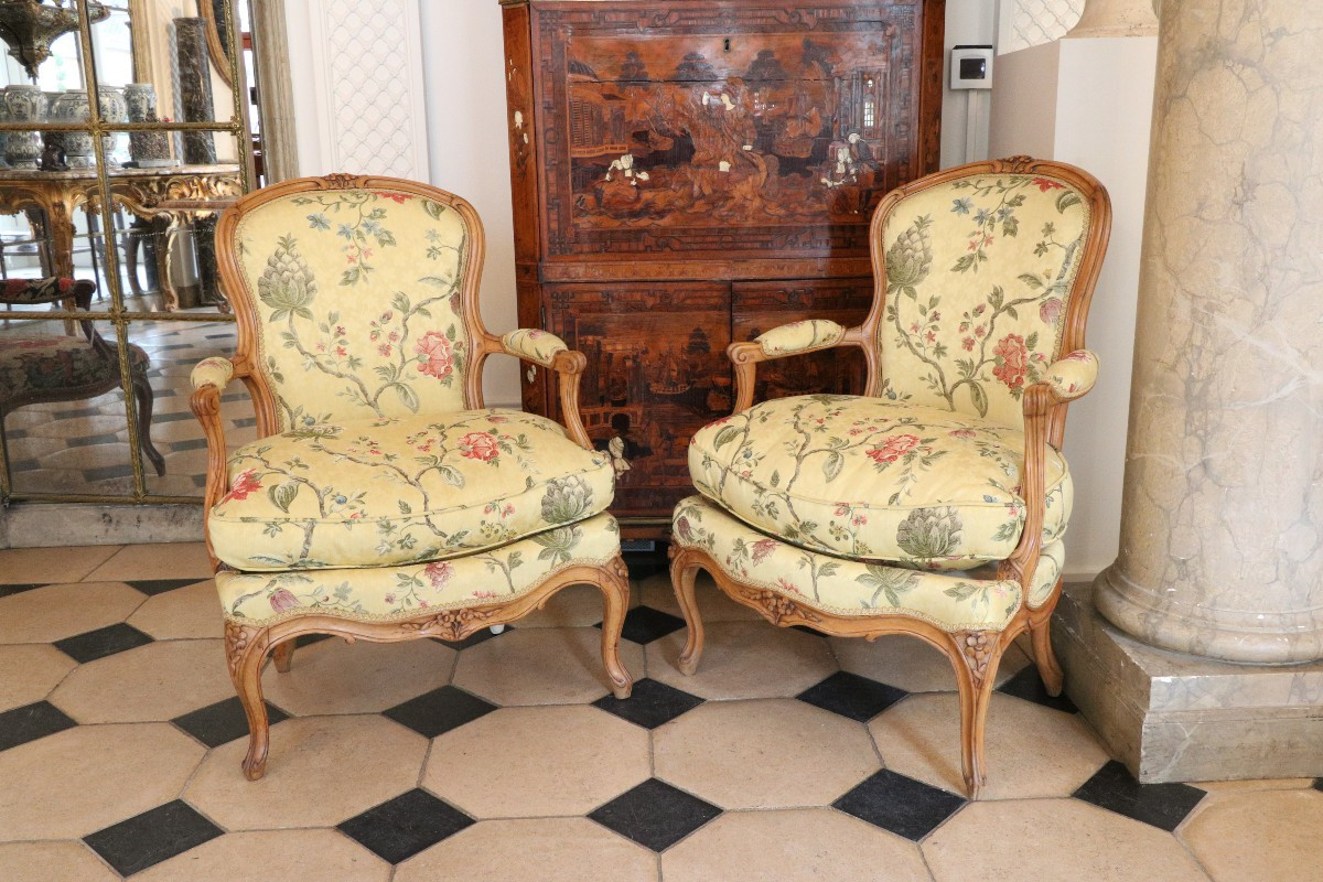 Pair Of Louis XV Armchairs