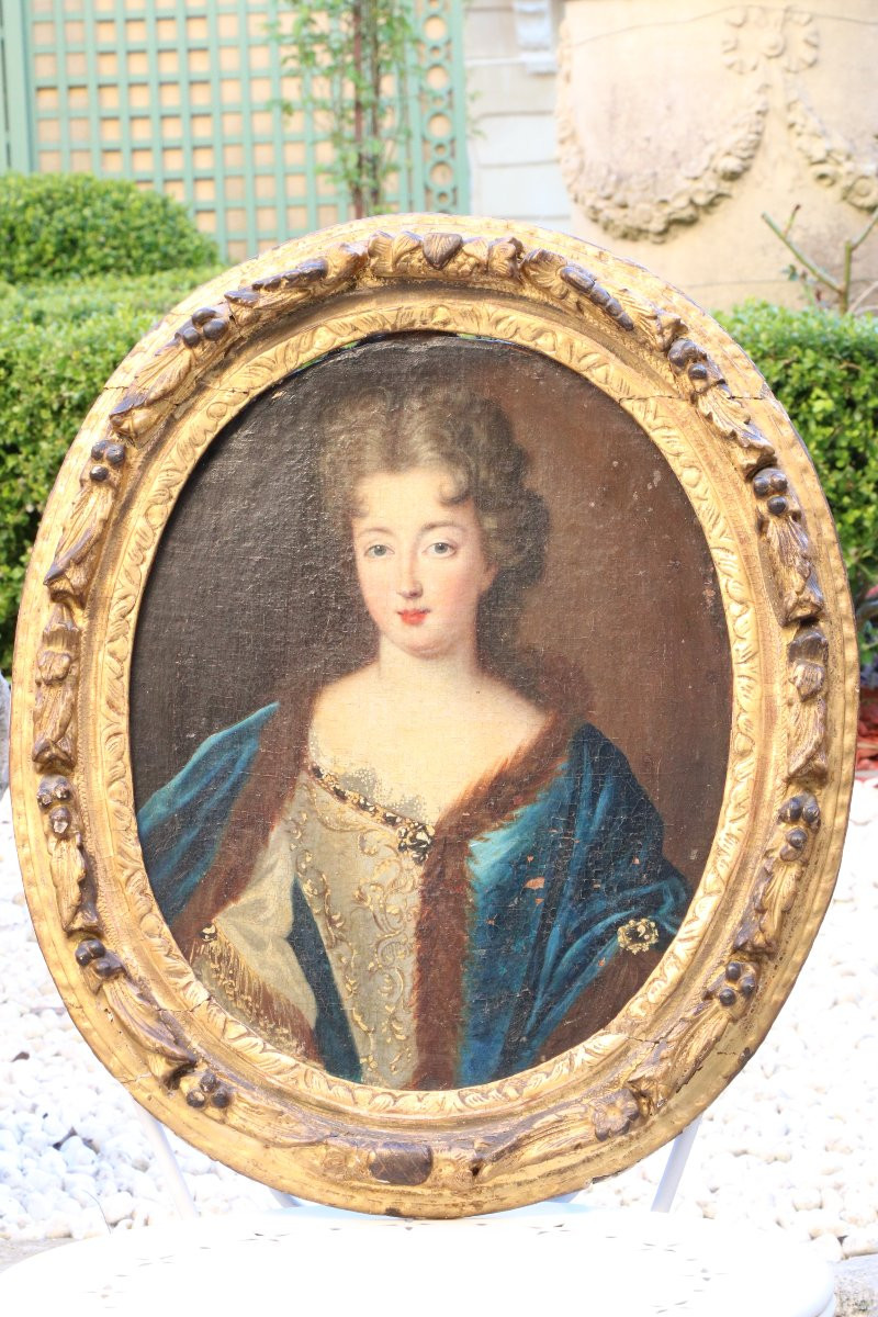 Pair Of Portraits Of Ladies Of Quality From The Louis XIV Period-photo-3