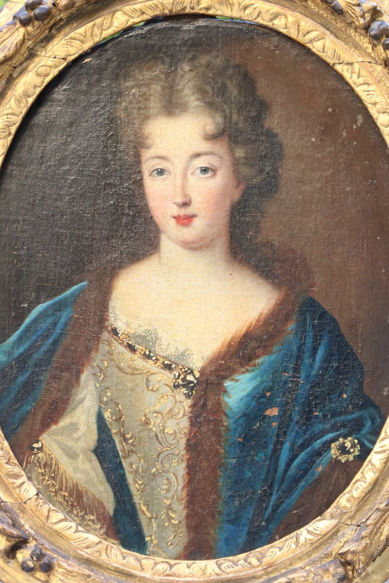 Pair Of Portraits Of Ladies Of Quality From The Louis XIV Period-photo-1