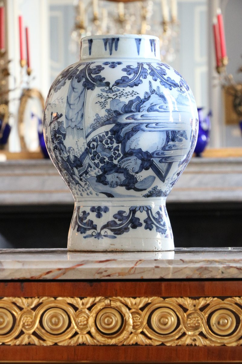 Vase en faïence de Delft XVIIème-photo-3