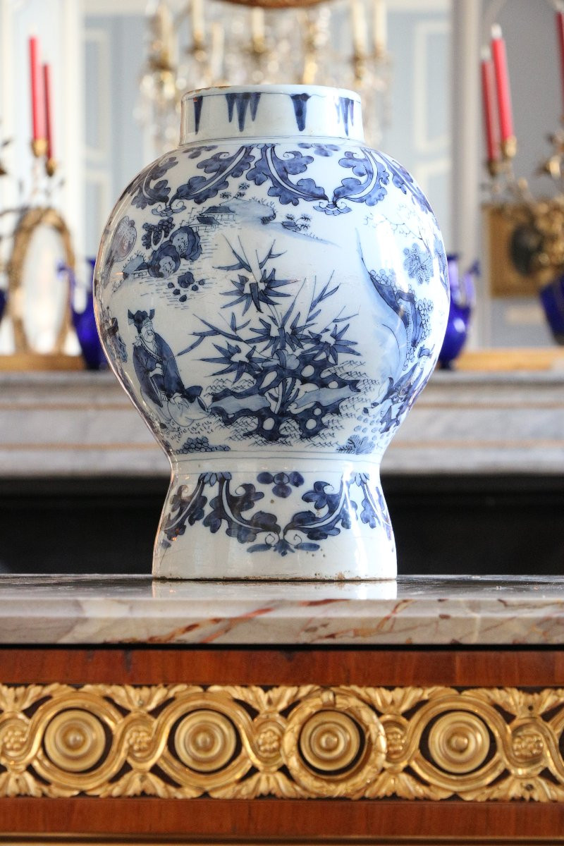 Vase en faïence de Delft XVIIème-photo-4