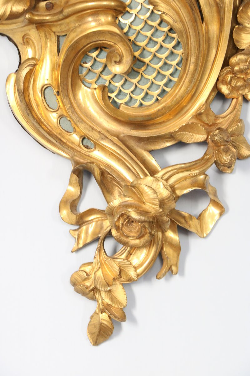 Large Louis XV Cartel Clock-photo-4