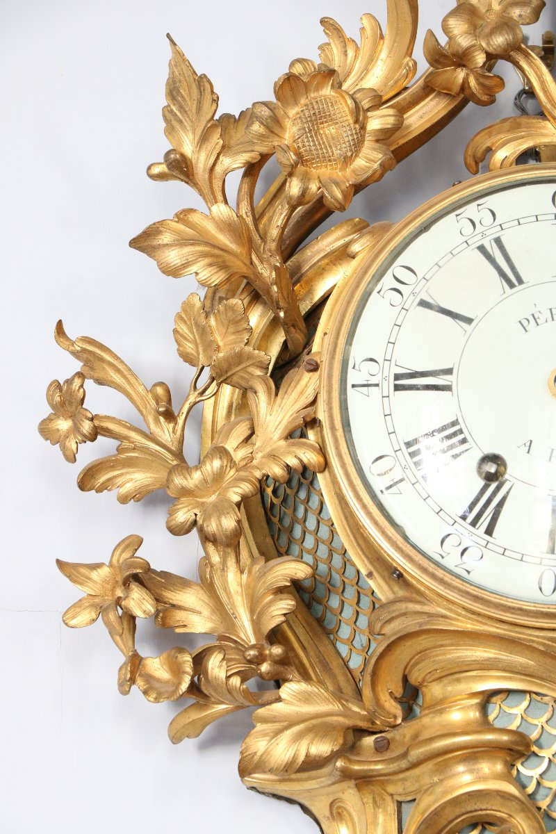 Large Louis XV Cartel Clock-photo-1