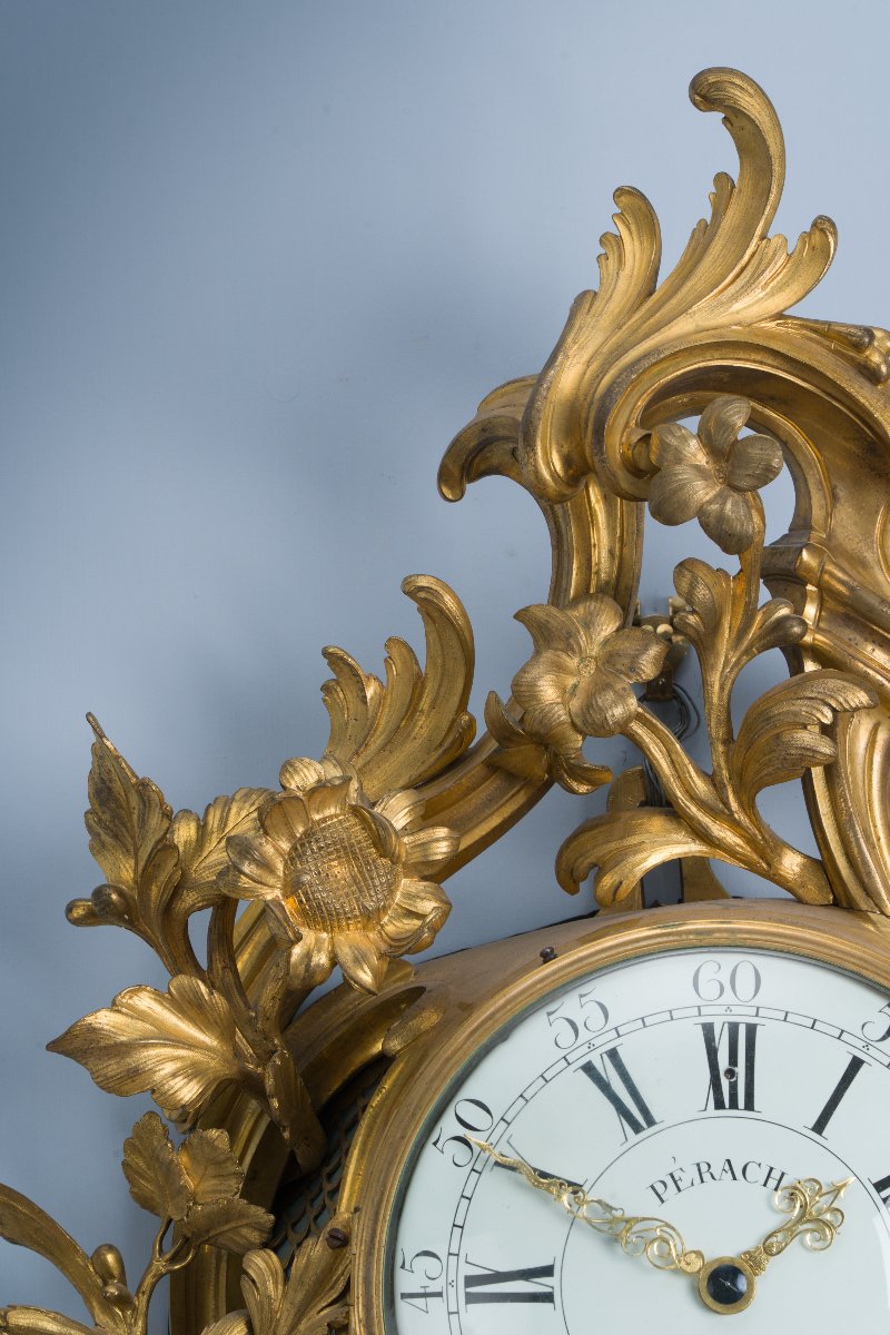 Large Louis XV Cartel Clock-photo-6