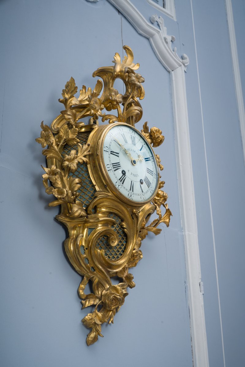 Large Louis XV Cartel Clock-photo-8