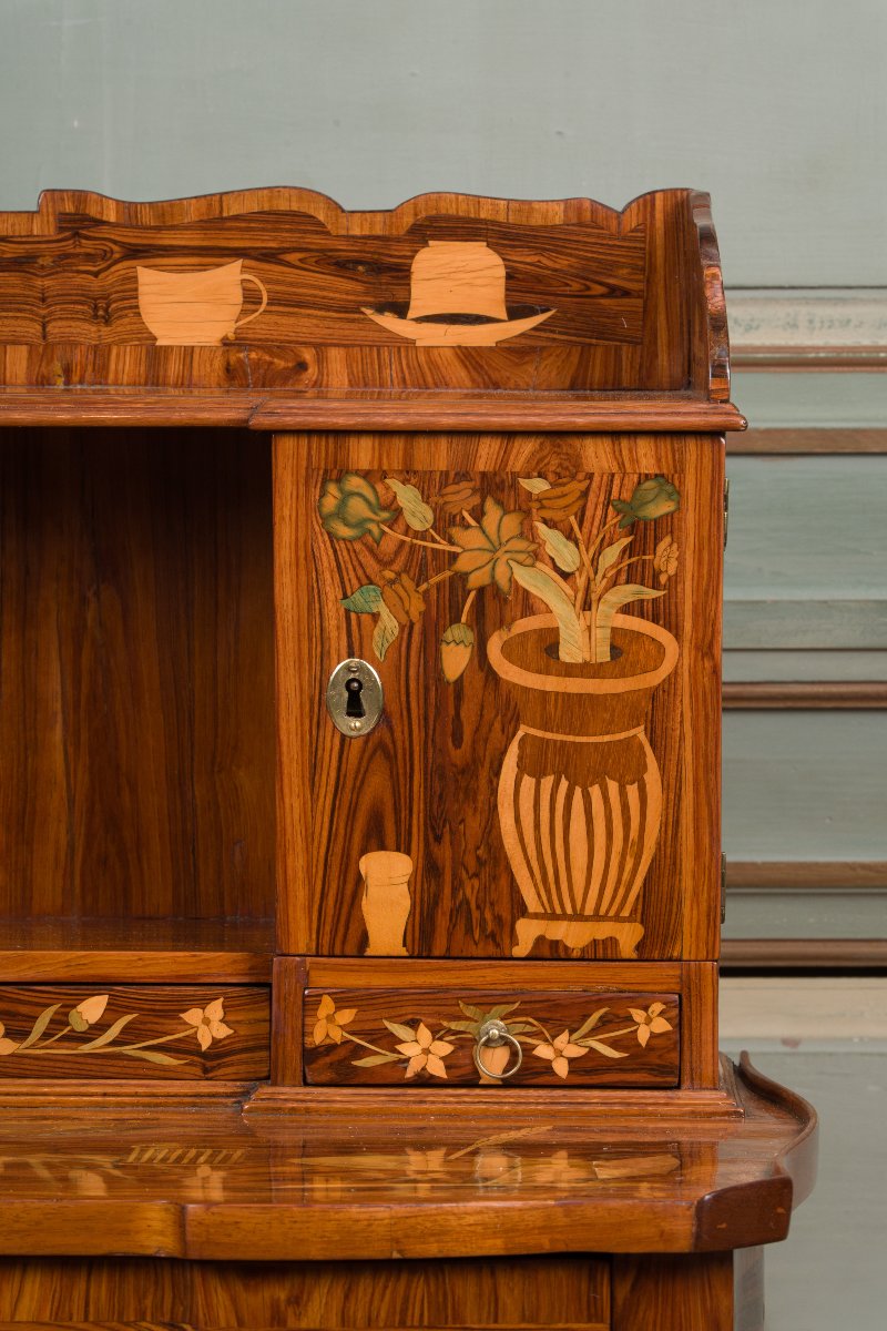 Mid-period Transitional Bonheur Du Jour Attributed To Charles Topino-photo-1