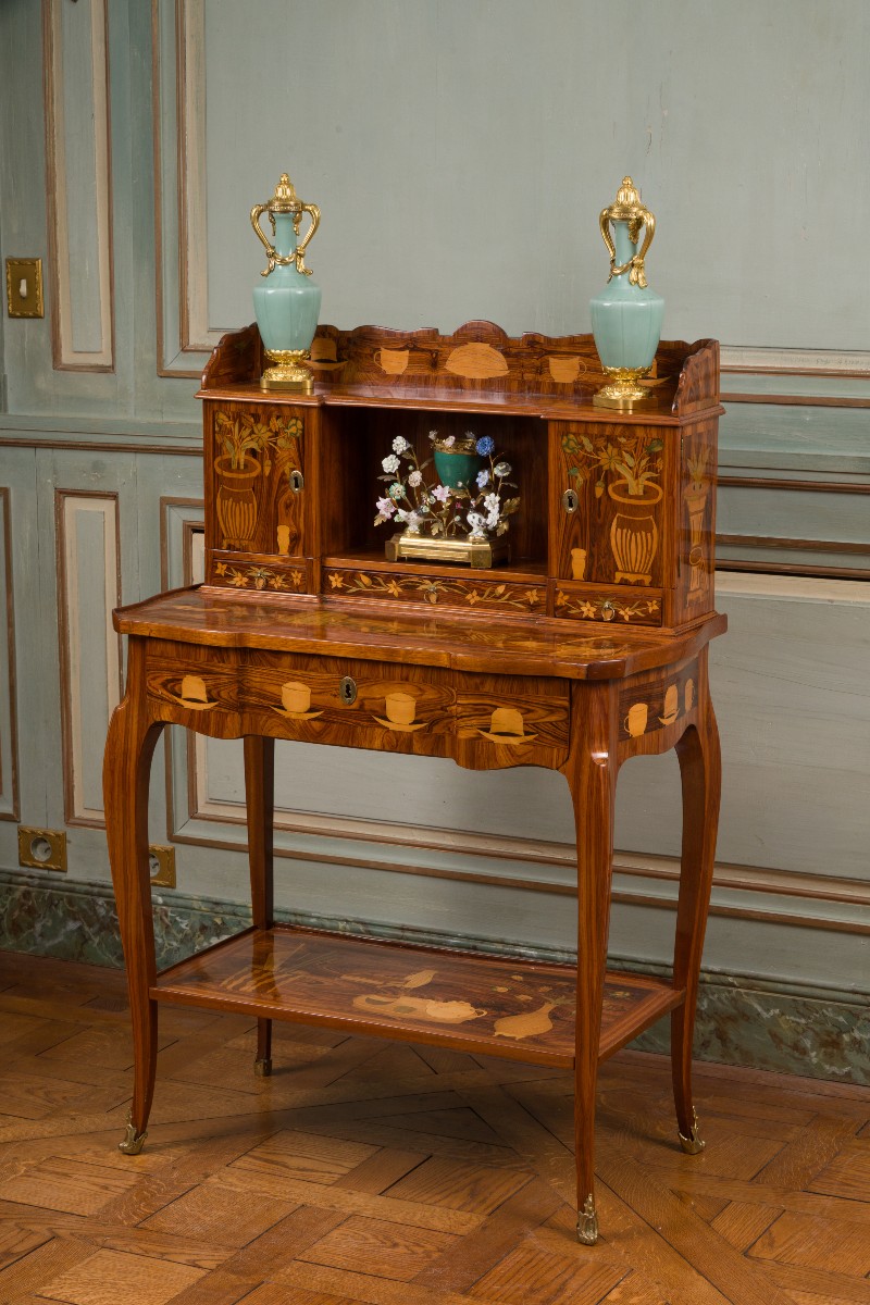 Mid-period Transitional Bonheur Du Jour Attributed To Charles Topino