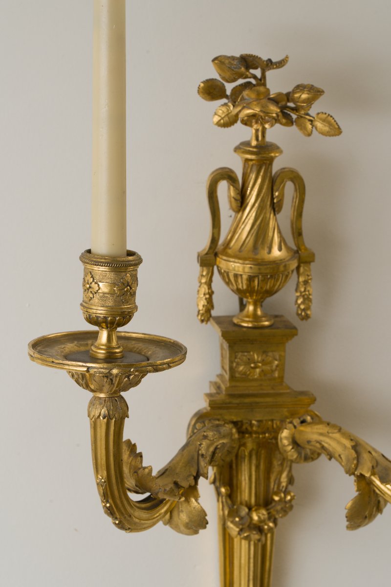 Pair Of Louis XVI Sconces-photo-1