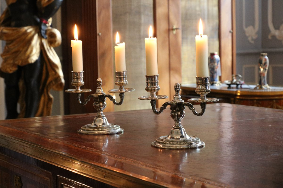 Pair Of Louis XVI Candlesticks-photo-2