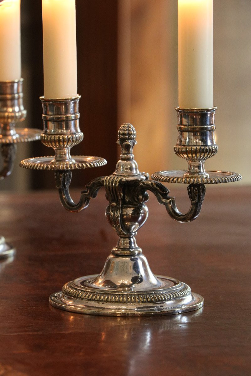 Pair Of Louis XVI Candlesticks-photo-3