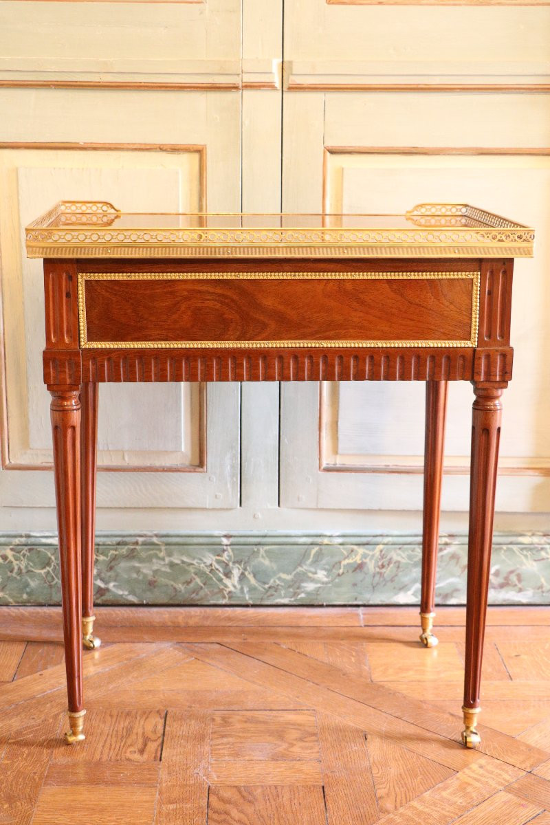 Louis XVI Table Stamped Louis Moreau And Jme-photo-2