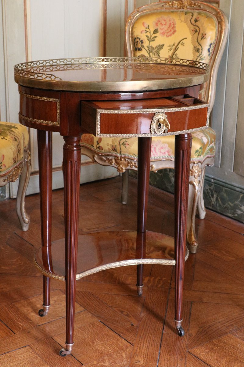 Louis XVI Mahogany Coffee Table-photo-2