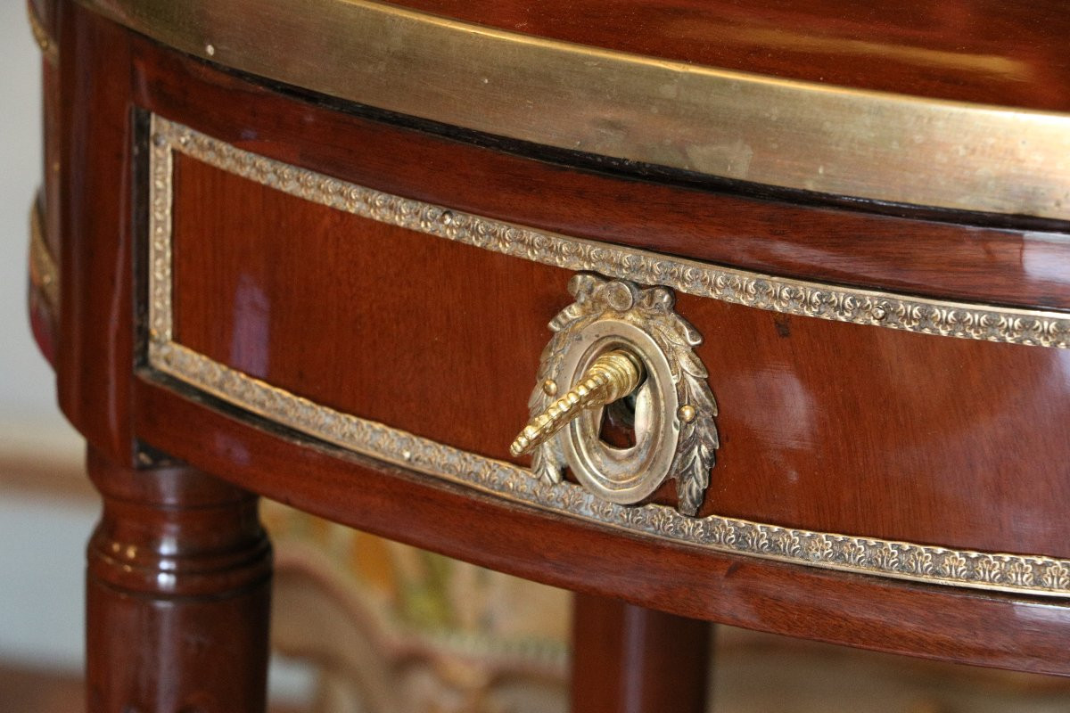 Louis XVI Mahogany Coffee Table-photo-2