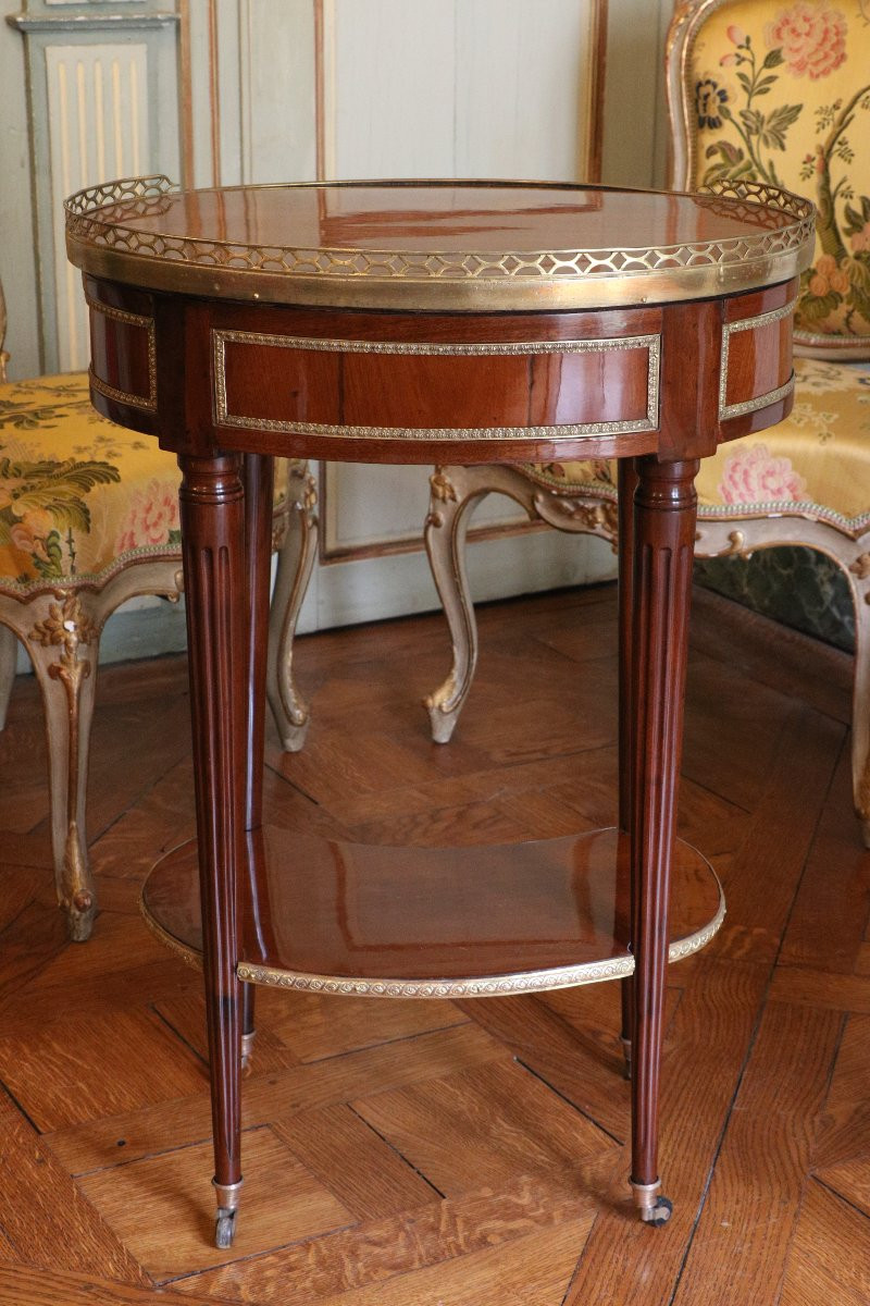 Louis XVI Mahogany Coffee Table-photo-5