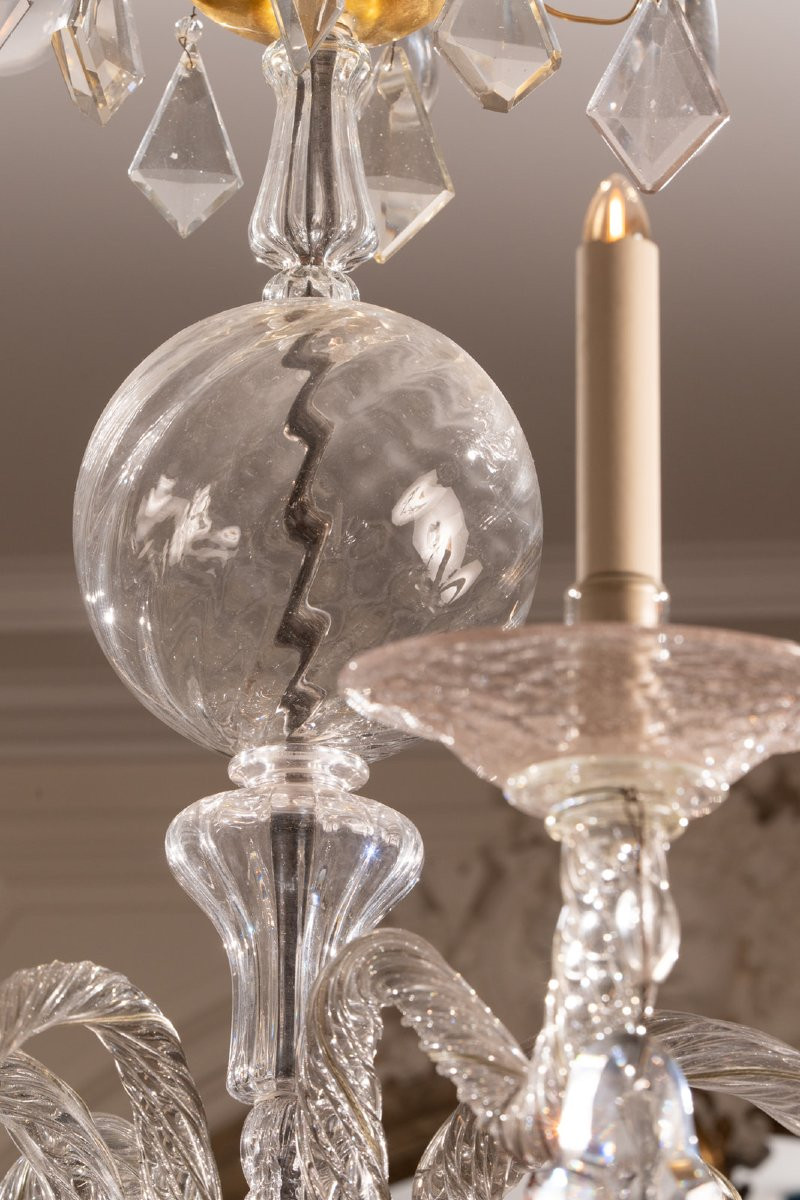 Lustre liégeois  d'époque XVIIIe-photo-2