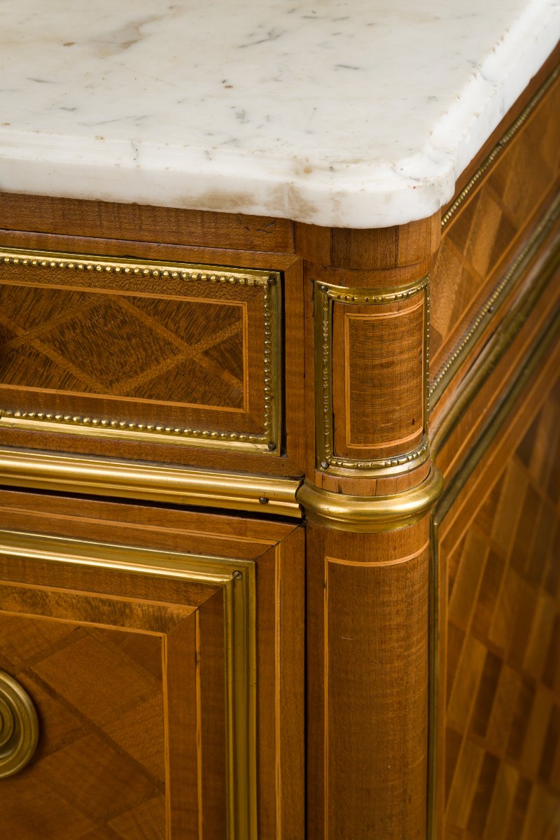 Louis XVI Chest Of Drawers, Stamped Weisweiler-photo-1