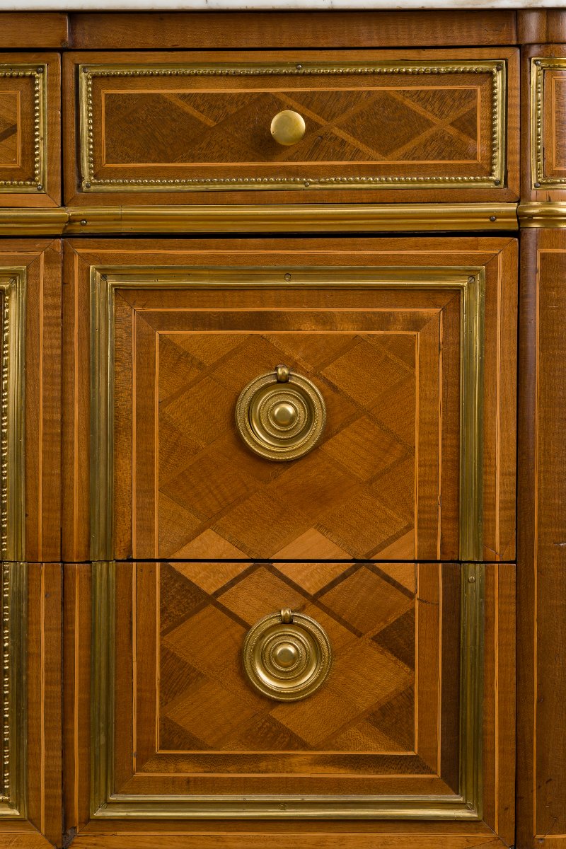 Louis XVI Chest Of Drawers, Stamped Weisweiler-photo-3