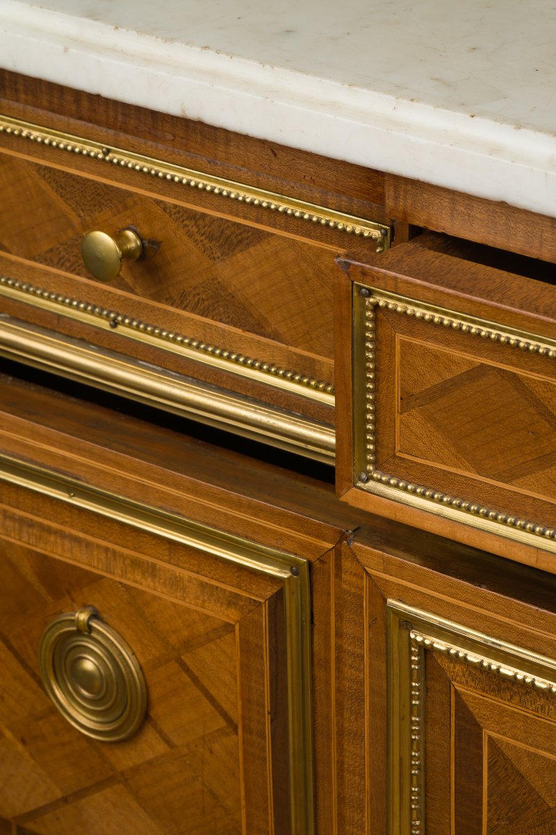 Louis XVI Chest Of Drawers, Stamped Weisweiler-photo-4