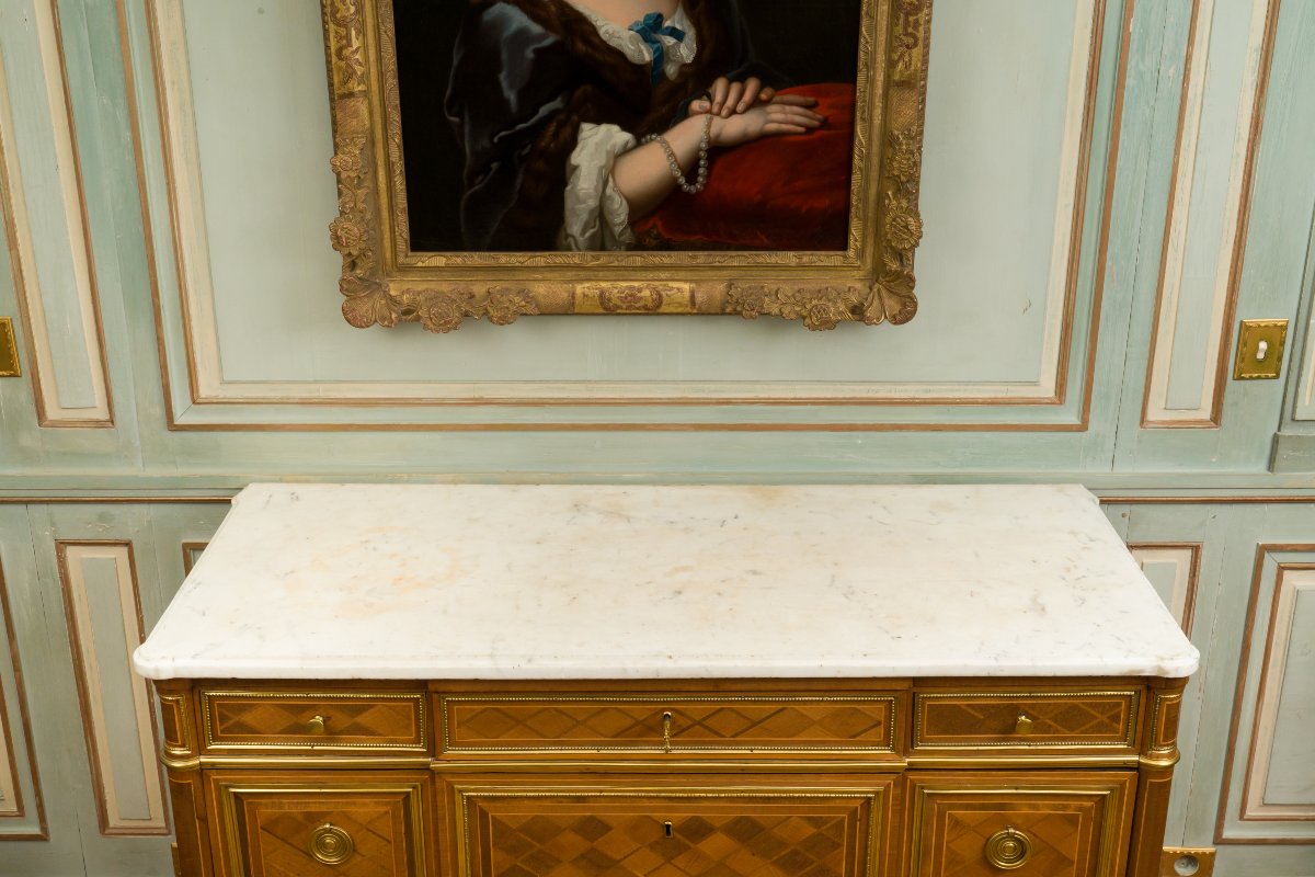 Louis XVI Chest Of Drawers, Stamped Weisweiler-photo-5