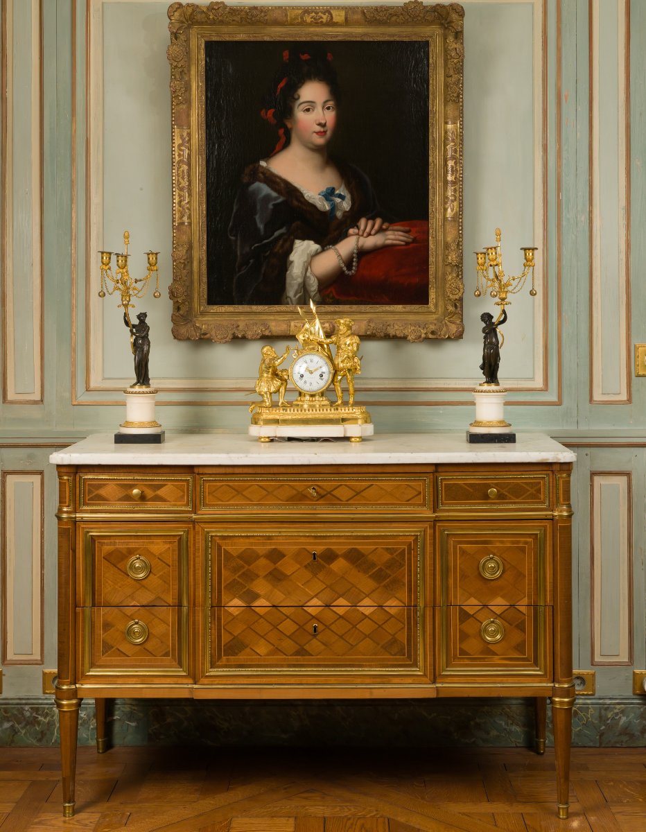 Louis XVI Chest Of Drawers, Stamped Weisweiler