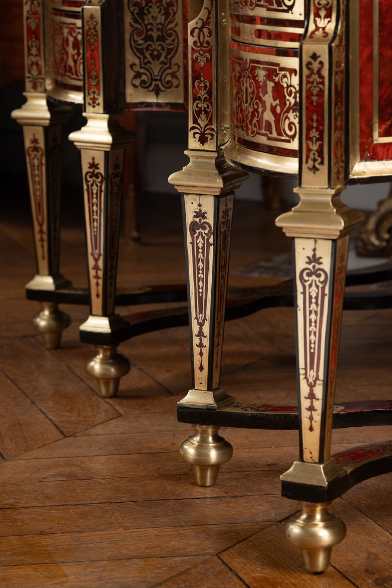 Bureau Mazarin en marqueterie Boulle-photo-6