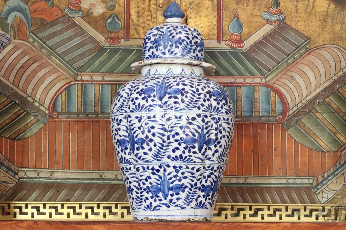 Set Of Three Delftware Vases-photo-2
