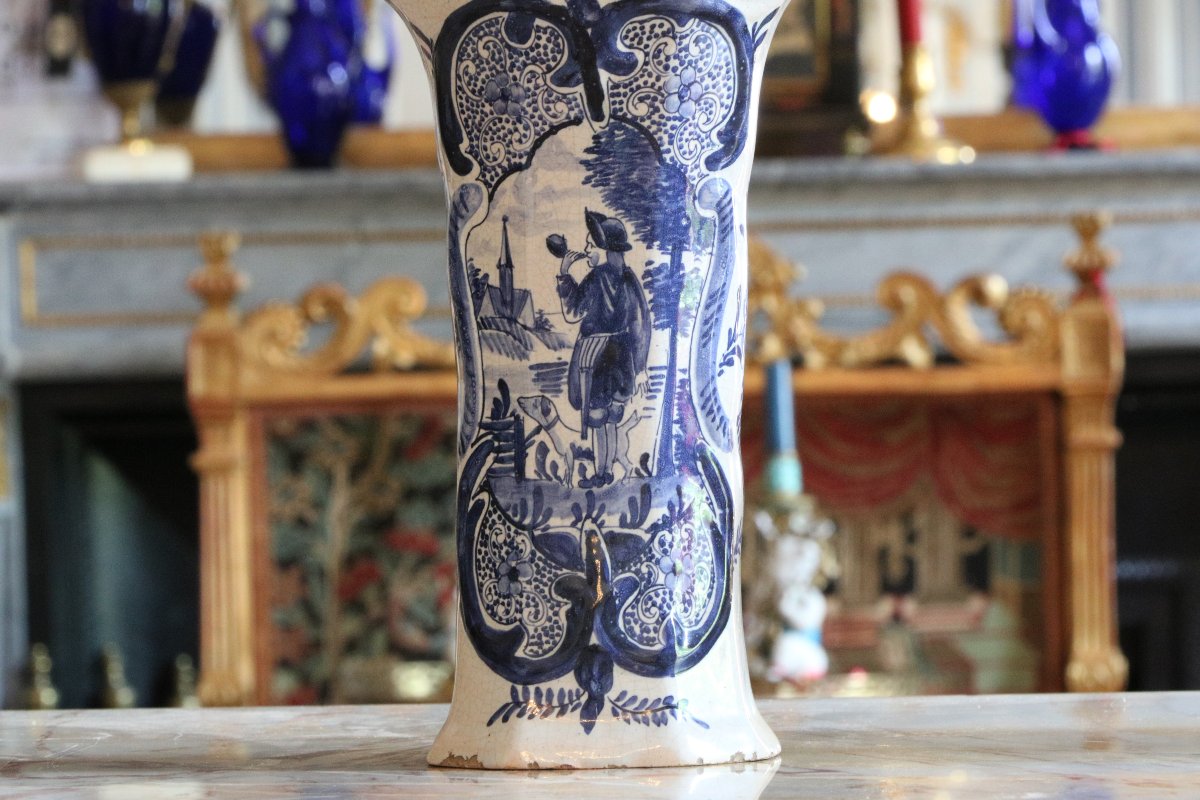 Set Of Five Delftware Vases-photo-4