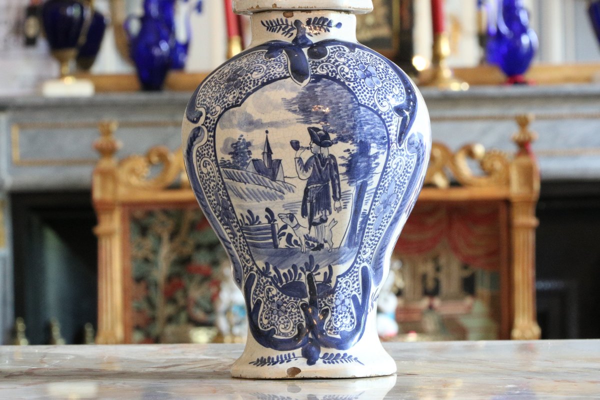 Set Of Five Delftware Vases-photo-2