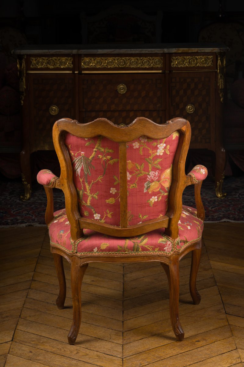 Louis XV-era Hairdressing Chair, Stamped -photo-4