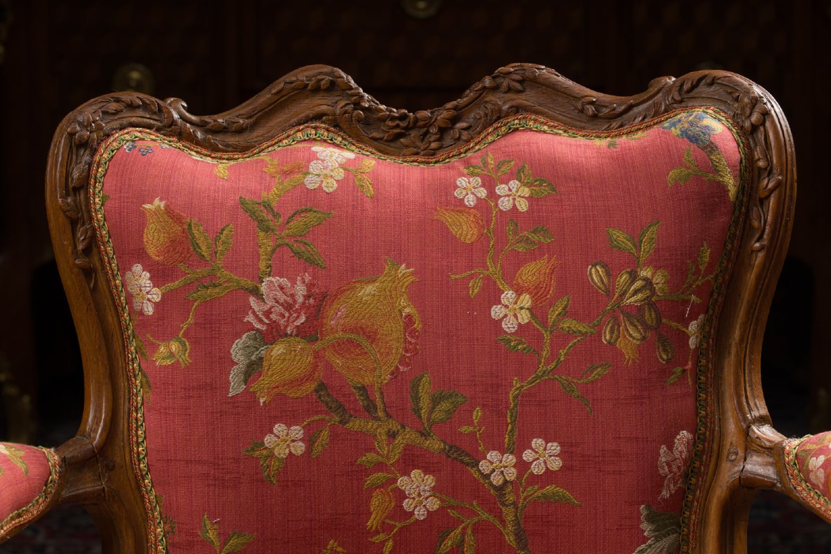 Louis XV-era Hairdressing Chair, Stamped -photo-2