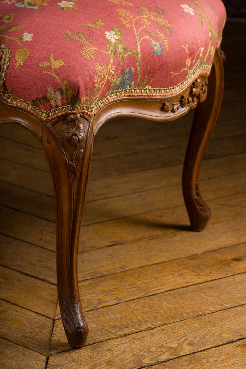 Louis XV-era Hairdressing Chair, Stamped -photo-4